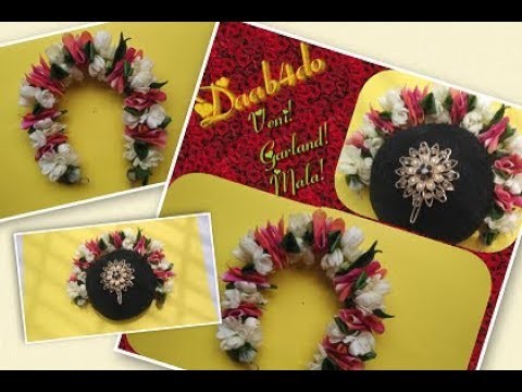 How to make Garland || Veni || Mala || without needle and thread