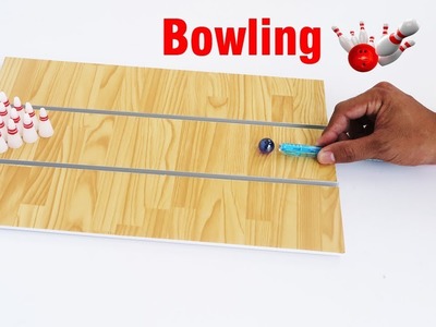How To Make Miniature Bowling Game |  actually work |  new crafts ideas