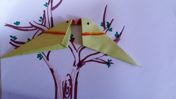 How to make Origami bird