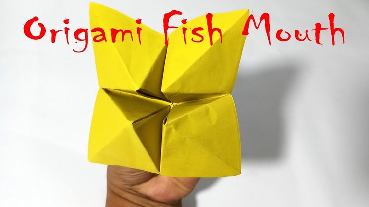 How To Make Origami Fish Mouth. Paper Fish Head Easy Way, 2017