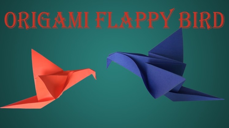 How To Make Origami Flappy Bird; DIY Flappy Bird - Home Made Paper Flappy Bird