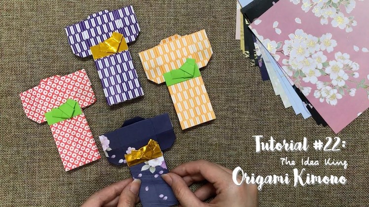 How to Make Origami Japanese Kimono Step by Step? | The Idea King Tutorial #22