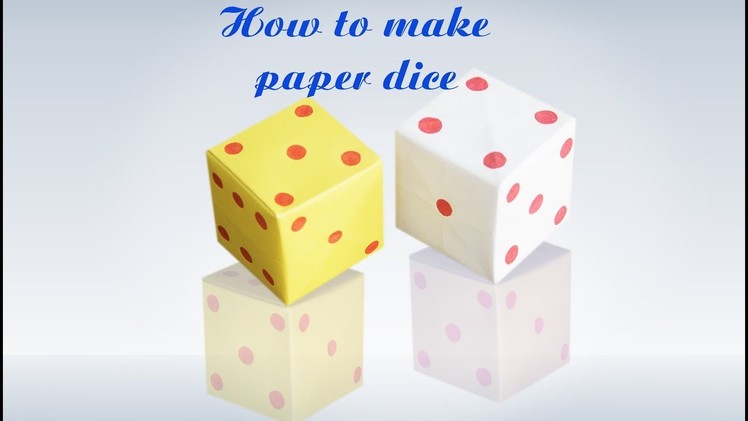 How to Make Origami Loaded Dice || Step by Step Instructions || Paper Dice || DIY  crft || Tutorial