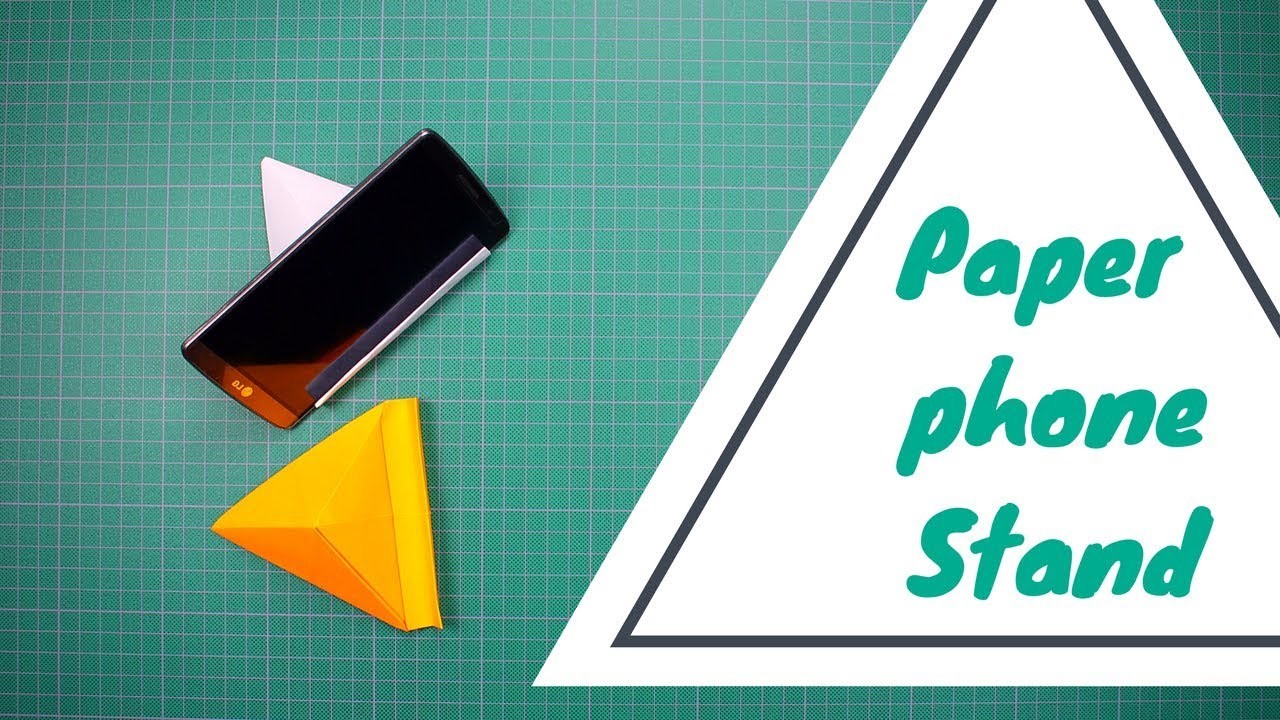 How to make Paper phone Stand (Holder) V3 - This is a easy origami