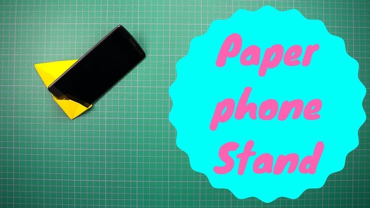 How to make Paper phone Stand Holder V4 - This is a easy origami phone Stand to make