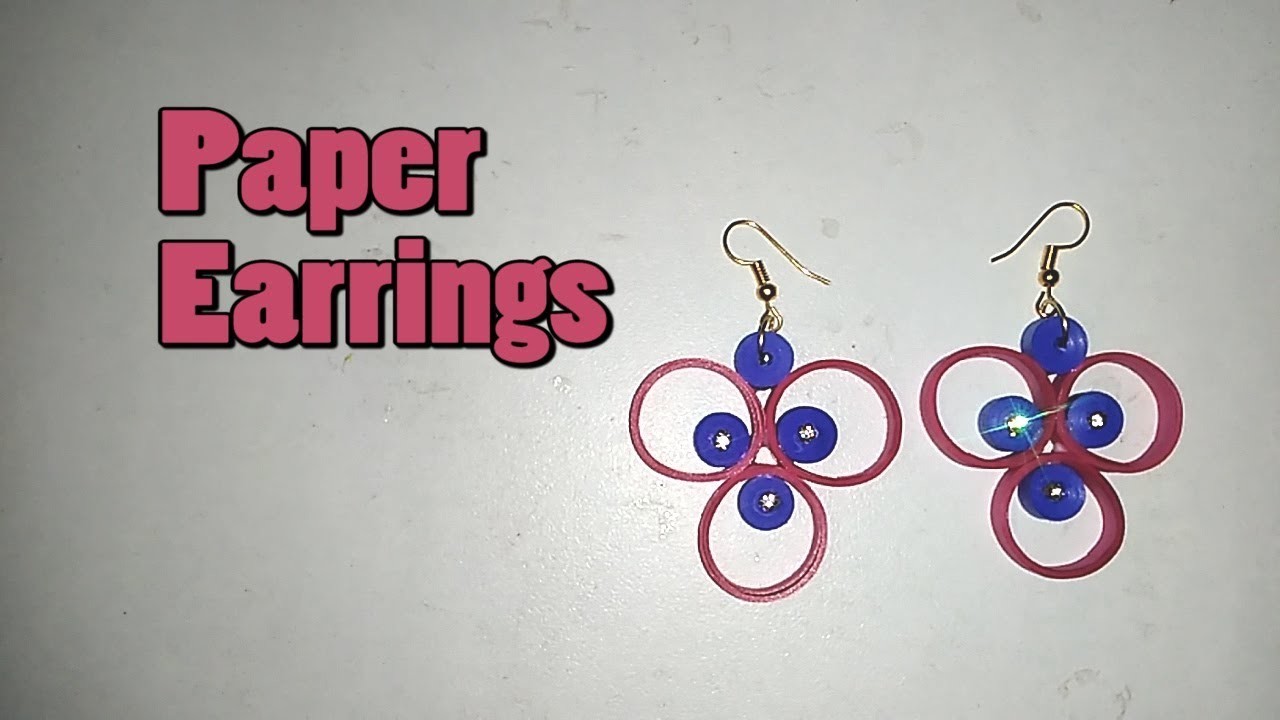 How to make Quilling earrings || Paper Earrings || Quilling Earrings || Easy Quilling Earrings