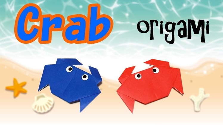 How To Make Simple and Easy Origami Crab | Origami Animal with 1 Paper | Paper Crab for Beginners
