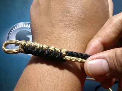 How To Make Snake Knot Paracord Bracelet Detailed Tutorial Two Strand Diamond Knot & Loop Closure