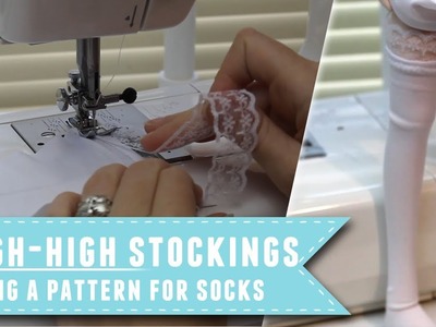 How to make thigh-high stockings for dolls