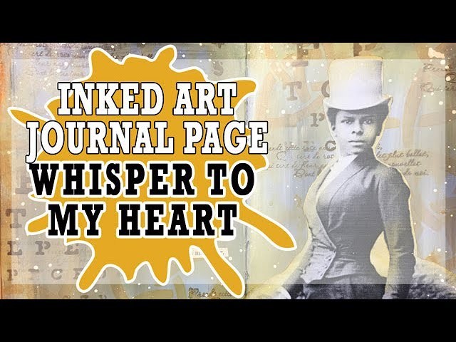 How to: Quick and Easy Art Journal Page - Whisper