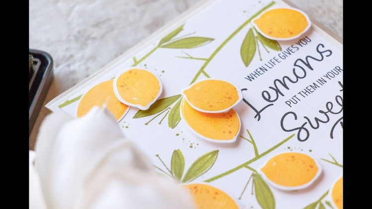 How To Stamp Lemon Tree Branches Pattern