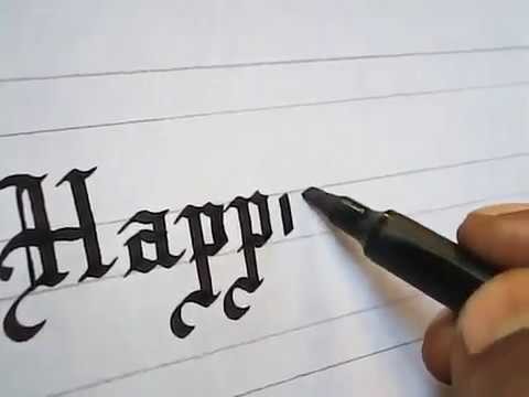 How to write Happy New Year Greetings impressive | Calligraphy