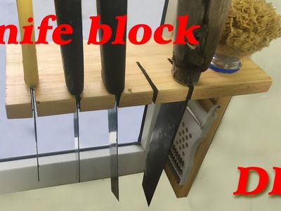 Kitchen organization ideas (How to make a knife block) | Kitchen space
