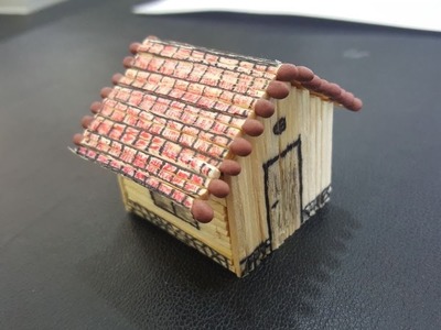 Matchstick house made by 100 sticks | Art | How to make | 4 K HD VIDEO
