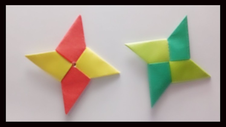 Ninja Star. How to make paper Ninja Star? Origami Star-making instructions Step by step.