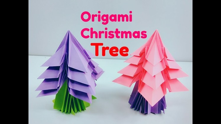 Origami Christmas Tree|Easy Paper Tree|Origami Christmas Tree Tutorial| How to make an Origami Tree