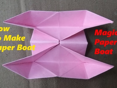 Origami Paper "Single point Floating Boat" | How To Maka a Magic Paper Boat | Origami Tutorial
