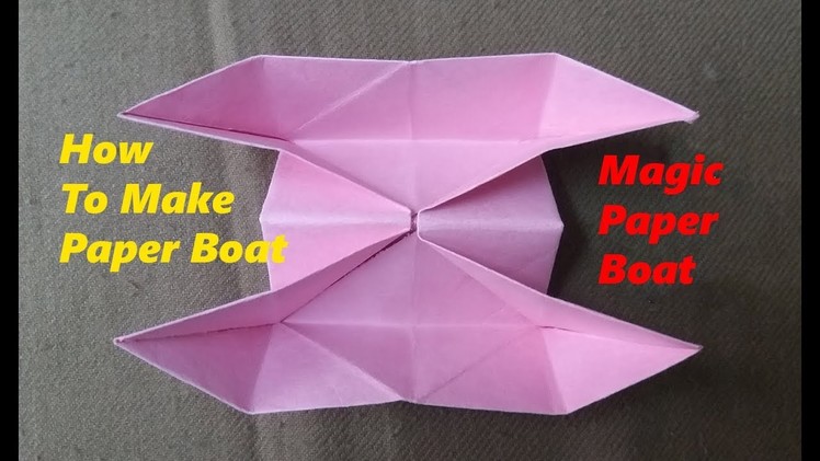 Origami Paper "Single point Floating Boat" | How To Maka a Magic Paper Boat | Origami Tutorial