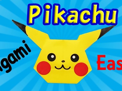 Origami Pikachu Tutorial | How to Make a Easy Paper Pokemon with One Piece of Paper | Pikachu DIY