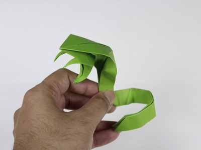 Origami Snake; How to Make 3D Origami Cobra Snake Origami Attacking Cobra