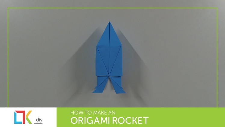 Origami toys #45 - How to make an origami rocket I