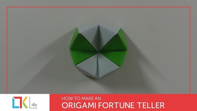 Origami toys #62 - How to make an origami fortune teller III (2 colors)