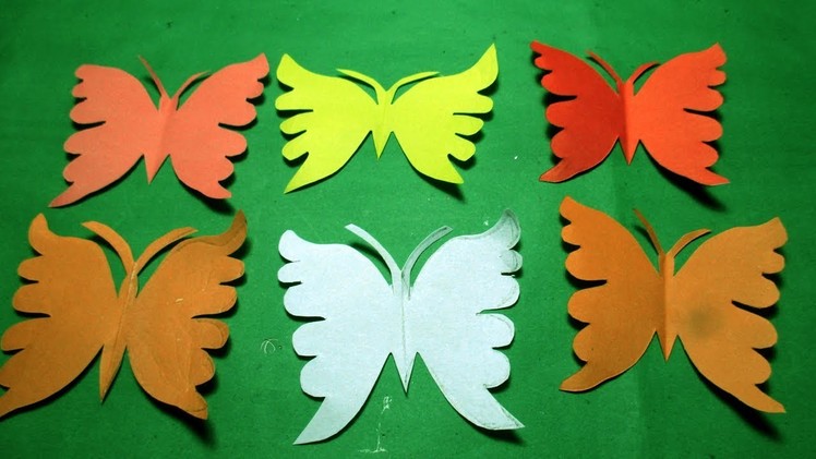 Paper Cutting Design-How to make paper cutting Butterfly? DIY Kirigami Tutorial step by step.