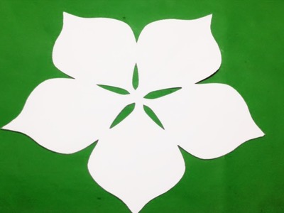 Paper Cutting.How to make paper cutting design Flowers?15-kirigami-DIY instructions step by step.