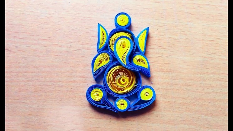 Paper Quilling : How To Make Quilling paper Ganesh at home