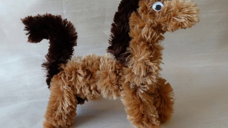 Pipe cleaner animal-How to make a horse using jumbo pipe clenaner.Video tutorial