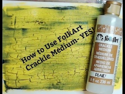 QUICKIE-How to Use FolkArt Crackle Medium YUMO