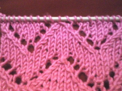 تريكو. غرزة الزجزاج.  knitting zigzag stitch