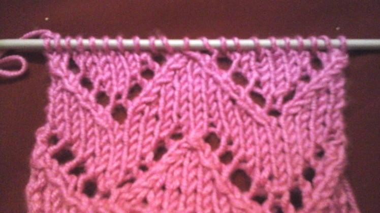 تريكو. غرزة الزجزاج.  knitting zigzag stitch
