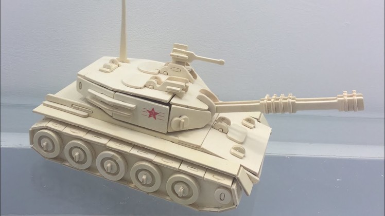 Wood Craft Construction Kit, How to make a wooden Tank Toy