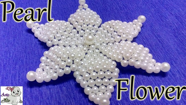 #25 How to Make Pearl Beaded Flower || Diy || Jewellery Making