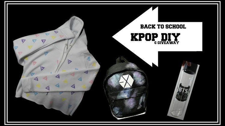 Back to School KPOP DIY's: EXO, BTS, SEVENTEEN + GIVEAWAY | heyimvicky