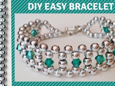 Beaded bracelet design. DIY beading bracelet with beads