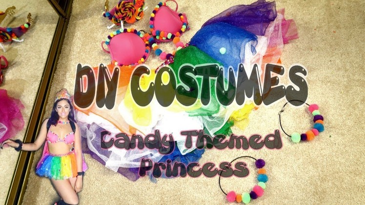 Candy Themed Princess || DIY COSTUMES || Raver Girl, Rainbow, UV Reactive Outfit