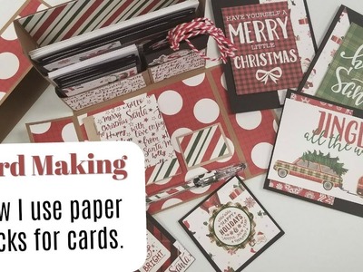 Card Making Using Paper Pads to Make Cards, Notecards and Tags