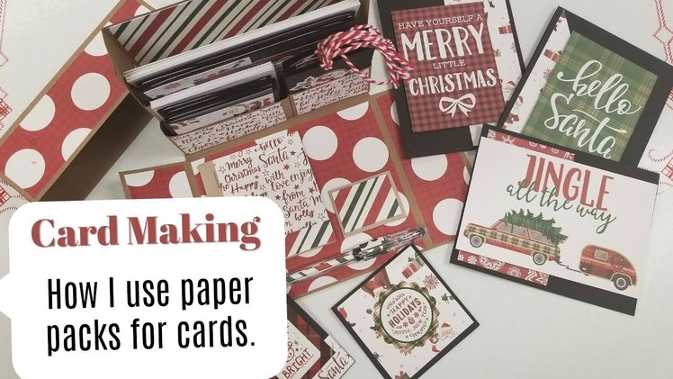 Card Making Using Paper Pads to Make Cards, Notecards and Tags