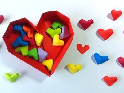 Como hacer corazoncitos de papel ¡facil origami! - How to Make Paper Hearts