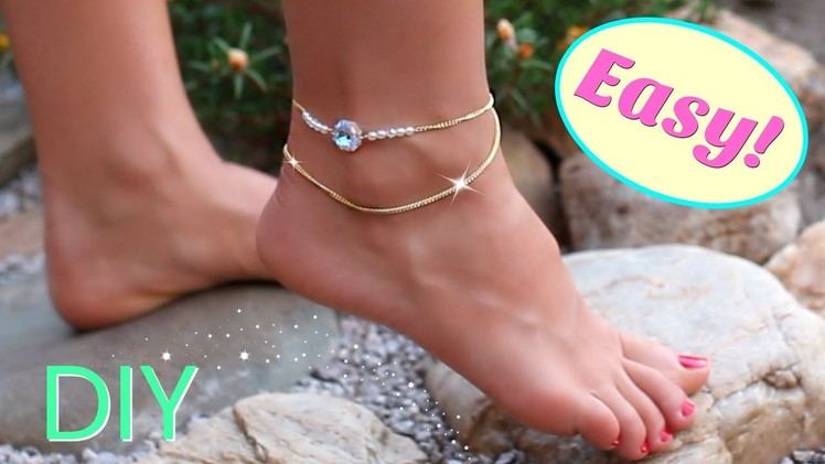 Cute diy anklet | easy diy jewelry | DIY projects you need to try!