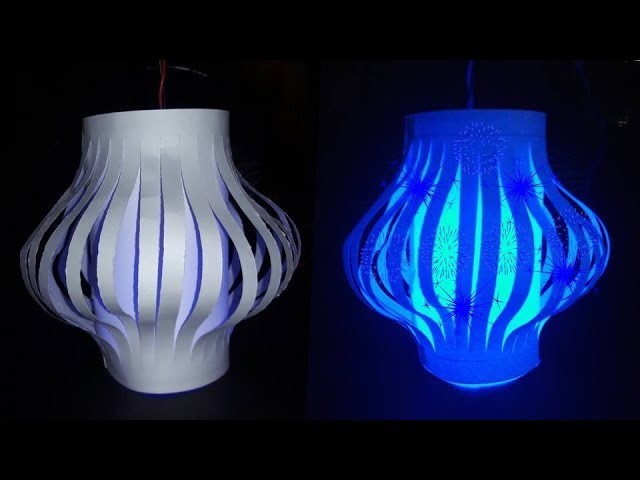 Diwali Home Decoration Ideas : Easy Beautiful Homemade DIY for Diwali Paper Night Lamp.Lantern