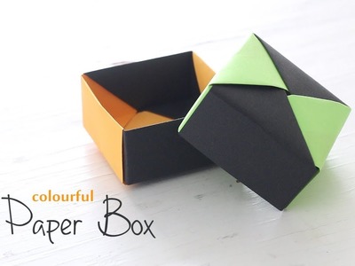 DIY Colourful Paper Box!
