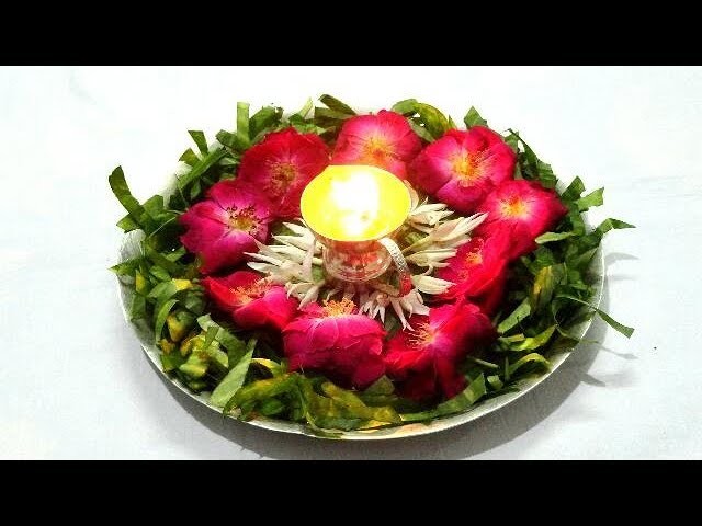DIY Decorative Pooja Thali. How to Make Pooja Thali. Arti Thali Decoration. making Pooja Thali
