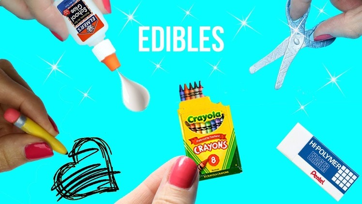 DIY EDIBLE School Supplies {Easy}! 5 MINIATURE Edible DIYs! Cool & Weird Crafts! Miniature How To