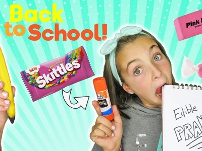 DIY Edible School Supplies | Candy Back To School Pranks and Hacks | Kids Cooking and Crafts