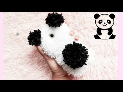 DIY:  FLUFFY panda Phonecase from yarn