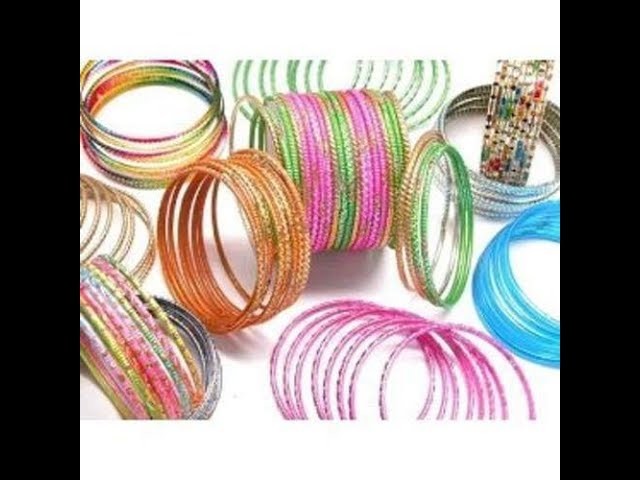 Diy from waste bangles.best out of waste.broken bangles crafts