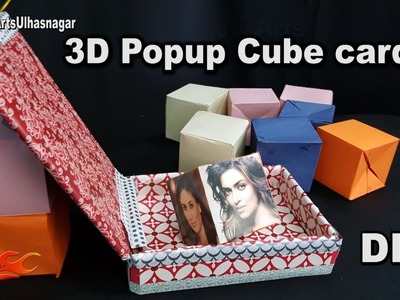 DIY How to make 3D Popup Cube card | Birthday Gift Idea | JK Arts 1281